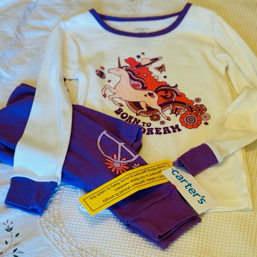 Carters, Unicorn Pajamas, 4T